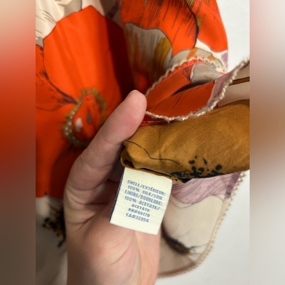 Anthropologie Odille Languid A-Line Layer Skirt Silk Floral Elastic Waist Size S - Picture 4 of 5